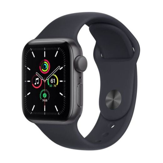 Б/У Смарт-годинник Apple Watch SE GPS 44mm Space Grey Aluminium Case with Midnight Sport Band (MKQ63) Стан нового.