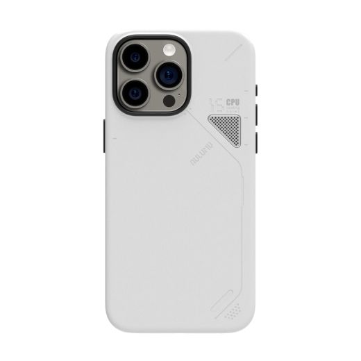 Эко чехол Aulumu A15 Vegan Leather Case White для iPhone 15 Pro Max