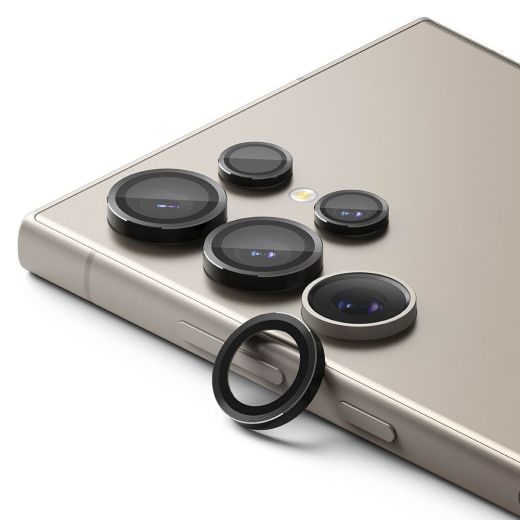 Защитное стекло для камеры Ringke Camera Frame Protector Black для Galaxy S24 Ultra