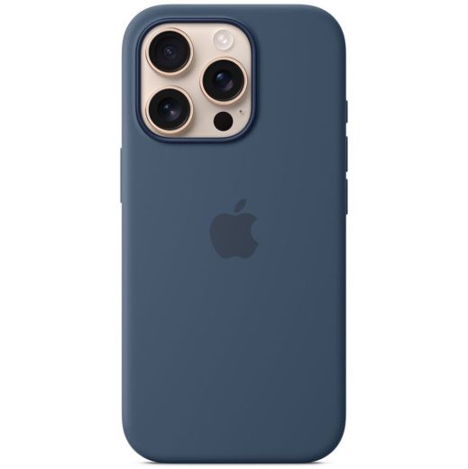 Силиконовый чехол CasePro Silicone Case with MagSafe Denim для iPhone 16 Pro