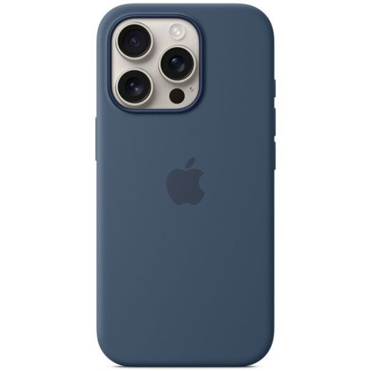 Силиконовый чехол CasePro Silicone Case with MagSafe (Camera Control) Denim для iPhone 16 Pro