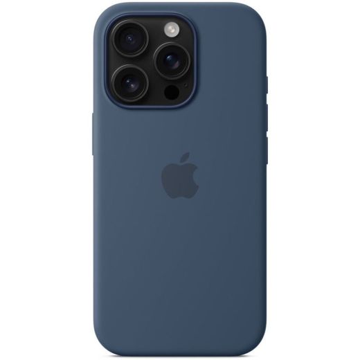 Силиконовый чехол CasePro Silicone Case with MagSafe (Camera Control) Denim для iPhone 16 Pro