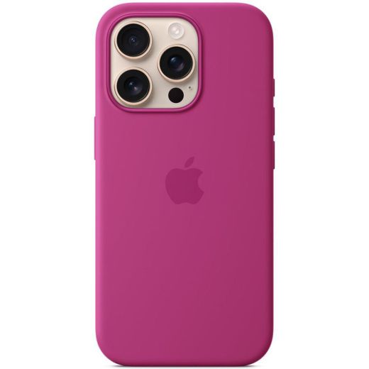 Силиконовый чехол CasePro Silicone Case with MagSafe (Camera Control) Fuchsia для iPhone 16 Pro