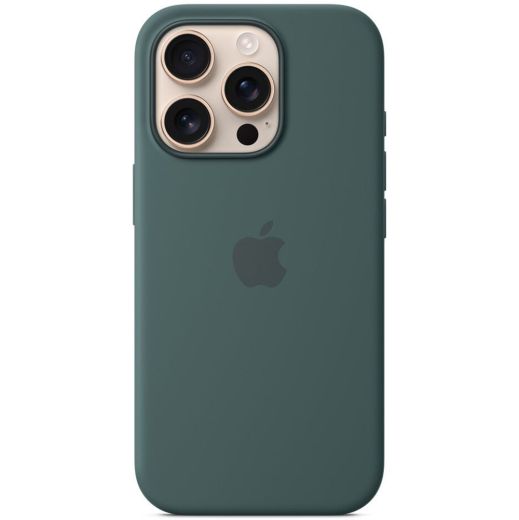 Силиконовый чехол CasePro Silicone Case with MagSafe Lake Green для iPhone 16 Pro