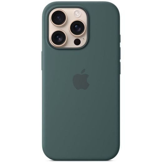 Силиконовый чехол CasePro Silicone Case with MagSafe (Camera Control) Lake Green для iPhone 16 Pro