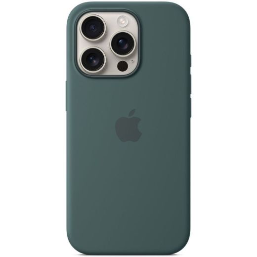 Силиконовый чехол CasePro Silicone Case with MagSafe (Camera Control) Lake Green для iPhone 16 Pro