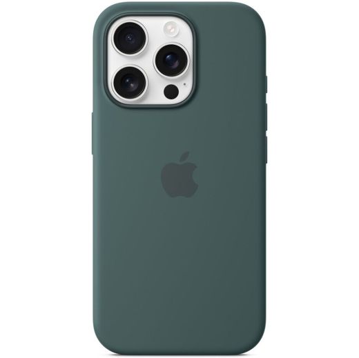 Силиконовый чехол CasePro Silicone Case with MagSafe Lake Green для iPhone 16 Pro