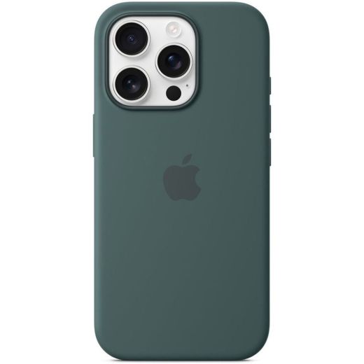 Силиконовый чехол CasePro Silicone Case with MagSafe (Camera Control) Lake Green для iPhone 16 Pro