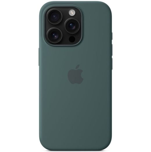 Силиконовый чехол CasePro Silicone Case with MagSafe Lake Green для iPhone 16 Pro