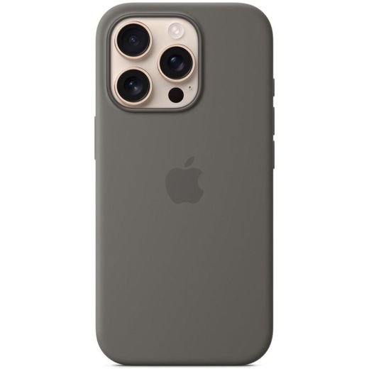 Силіконовий чохол CasePro Silicone Case with MagSafe (Camera Control) Stone Gray для iPhone 16 Pro