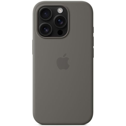 Силиконовый чехол CasePro Silicone Case with MagSafe Stone Gray для iPhone 16 Pro