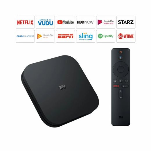 ТВ-приставка Xiaomi Mi Box S (4K 28Gb) Black 4th Gen Global (2xAAA) (MDZ-22-AB) (PFJ4086EU)