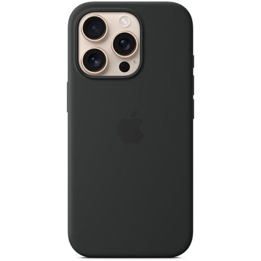 Силиконовый чехол CasePro Silicone Case with MagSafe (Camera Control) Black для iPhone 16 Pro