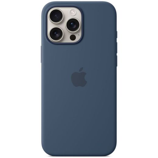 Силіконовий чохол CasePro Silicone Case with MagSafe (Camera Control) Denim для iPhone 16 Pro Max