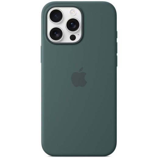 Силиконовый чехол CasePro Silicone Case with MagSafe Lake Green для iPhone 16 Pro Max