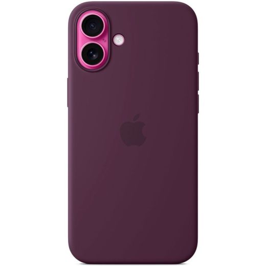 Силіконовий чеохол CasePro Silicone Case with MagSafe (Camera Control) Plum для iPhone 16 Plus