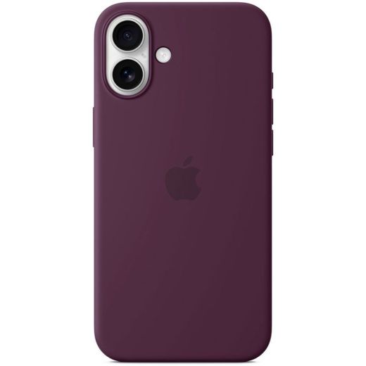 Силіконовий чеохол CasePro Silicone Case with MagSafe (Camera Control) Plum для iPhone 16 Plus