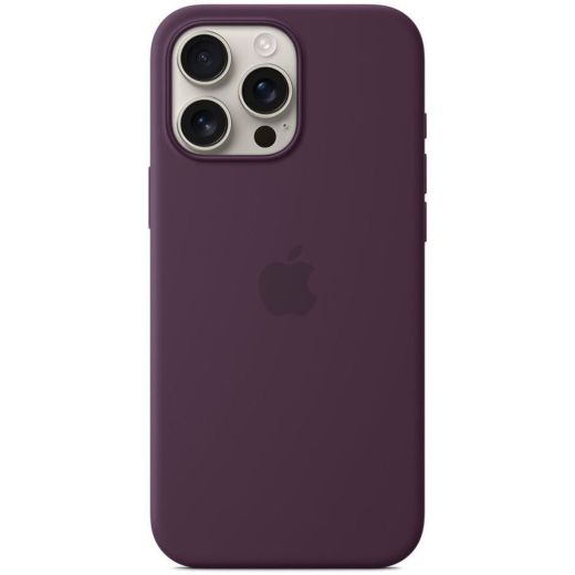 Силиконовый чехол CasePro Silicone Case with MagSafe (Camera Control) Plum для iPhone 16 Pro Max