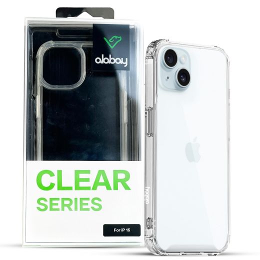 Прозрачный чехол Alabay Clear Series Transparent для iPhone 16 (AC16)