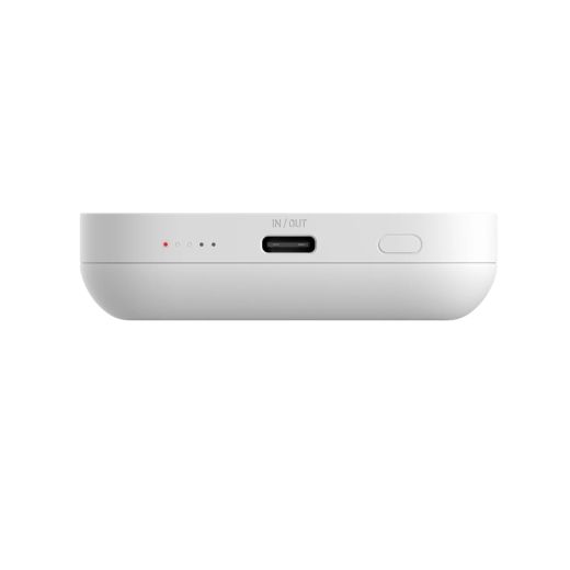 Повербанк (внешний аккумулятор) с беспроводной зарядкой Momax Q.Mag Power Magnetic Wireless PD 3.0 Power Bank 5000mAh White