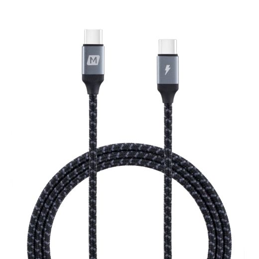 Кабель Momax Zero Type-C to Type-C 60W Braided Cable (1.2) Grey