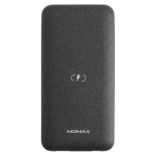 Повербанк (внешний аккумулятор) с беспроводной зарядкой Momax Q.Power MFi Touch Wireless Power Bank (10000mAh) Dark Grey