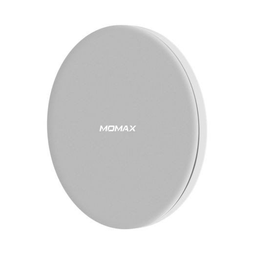 Беспроводная зарядка Momax Q.Pad Max 15W Ultra Slim Wireless Charger Silver