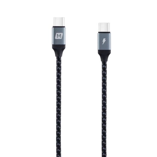 Кабель Momax Zero Type-C to Type-C 60W Braided Cable (1.2) Grey