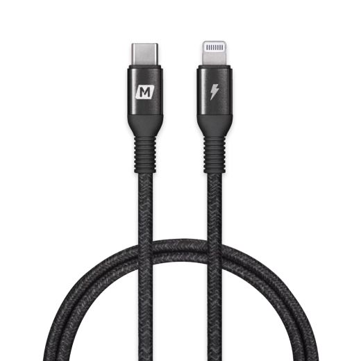 Кабель Momax Elite Link USB-C to Lightning Nylon-Braided Fast Charging Cable (1.2m) Black