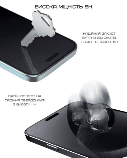 Защитное стекло Anank 2.5D Anti-fingerprint Glass для iPhone 16 Pro Max (2003205)