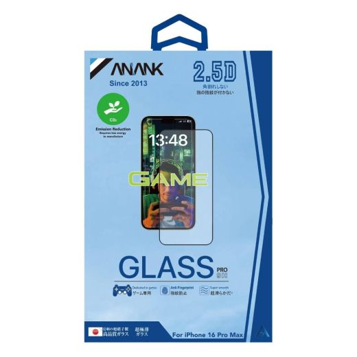 Защитное стекло Anank 2.5D Anti-fingerprint Glass для iPhone 16 Pro Max (2003205)