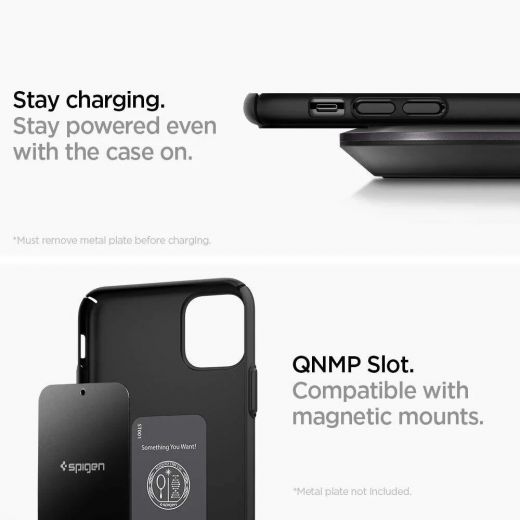 Чохол Spigen Thin Fit Air Black (ACS00066) для iPhone 11 Pro Max