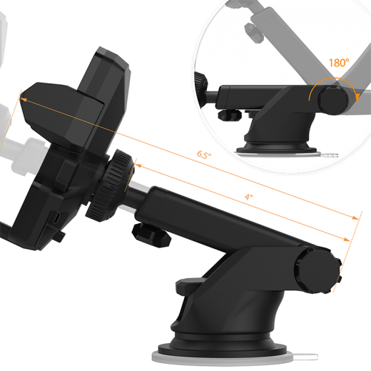 Автомобільний тримач iOttie Easy One Touch 4 Wireless Fast Charging Mount