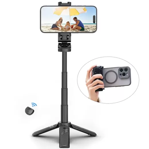 Штатив-монопод с пультом Ulanzi JJ02 Extendable Grip Phone Tripod with Remote Black