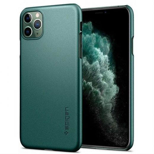 Чехол Spigen Thin Fit Midnight Green для iPhone 11 Pro Max