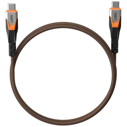 Кабель UAG Type-C to Type-C Data/Charge 0.75м 240Вт Rugged Double Braided Nylon (9B4415114097)