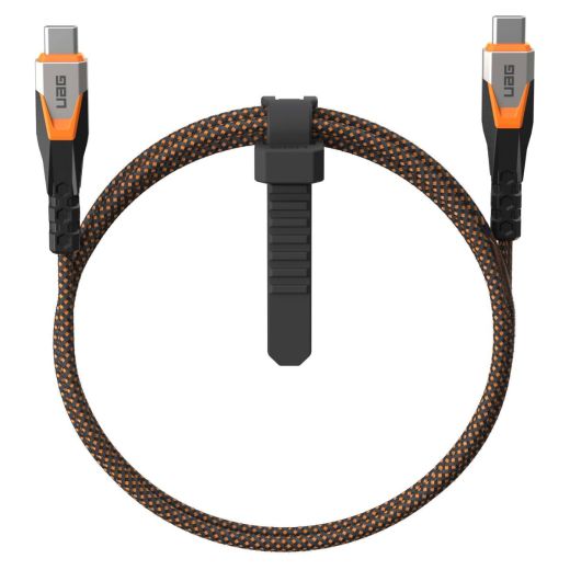 Кабель UAG Type-C to Type-C Data/Charge 0.75м 240Вт Rugged Double Braided Nylon (9B4415114097)