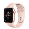 Apple Watch SE GPS 40mm Gold Aluminum Case with Pink Sand Sport Band (MYDN2)