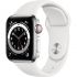 Apple Watch Series 6 GPS + Cellular 40mm Silver Stainless Steel Case w. White Sport B. (M02U3) Apple Watch Series 6 GPS + Cellular 40mm Silver Stainless Steel Case w. White Sport B. (M02U3)