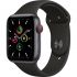 Apple Watch SE GPS + Cellular 44mm Space Gray Aluminum Case with Black Sport B. (MYER2)