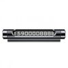 Автомобільна паркувальна табличка Baseus Metal Temporary Parking Number Card Black (ACNUM-01)