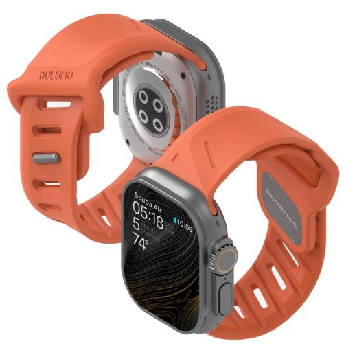 Ремешок Aulumu OA02 Offbeat Sport Band Red Orange для Apple Watch 49мм | 46мм | 45мм | 44мм
