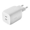 Быстрая зарядка Belkin 65W PD PPS Dual USB-C GaN (WCH013VFWH)