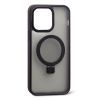 Чохол з кільцем CasePro Frosted Case MagSafe Ring Black для iPhone 13