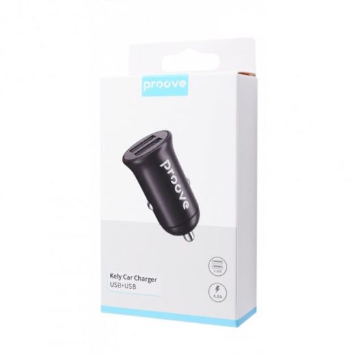 Автомобільний зарядний пристрій Proove Kely Car Charger 2USB Black