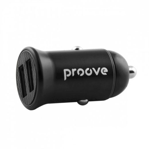 Автомобільний зарядний пристрій Proove Kely Car Charger 2USB Black