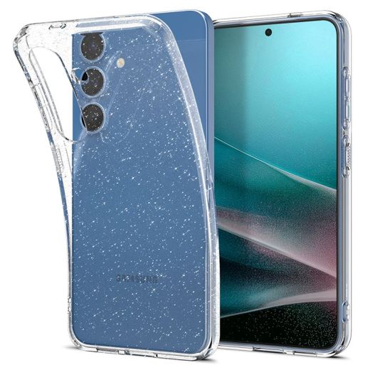 Прозрачный чехол Spigen Liquid Crystal Glitter Crystal Quartz для Samsung Galaxy S25 Plus (ACS08976)