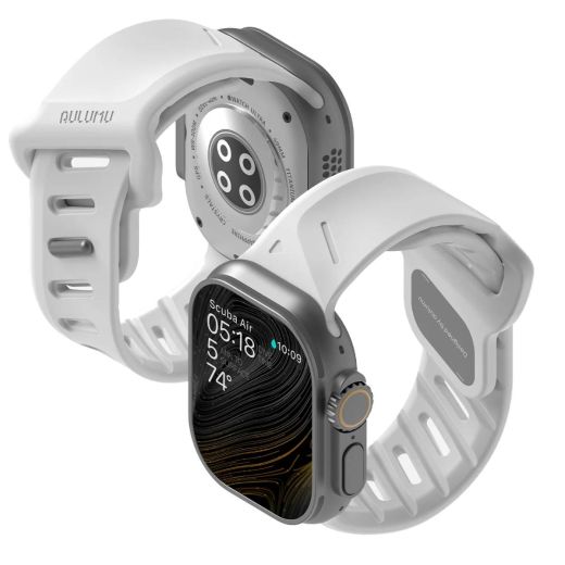 Ремінець Aulumu OA02 Offbeat Sport Band White для Apple Watch 49мм | 46мм | 45мм | 44мм