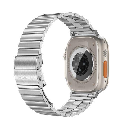 Ремешок AMAZINGthing Titan Steel Silver для Apple Watch 49мм | 45мм | 44мм