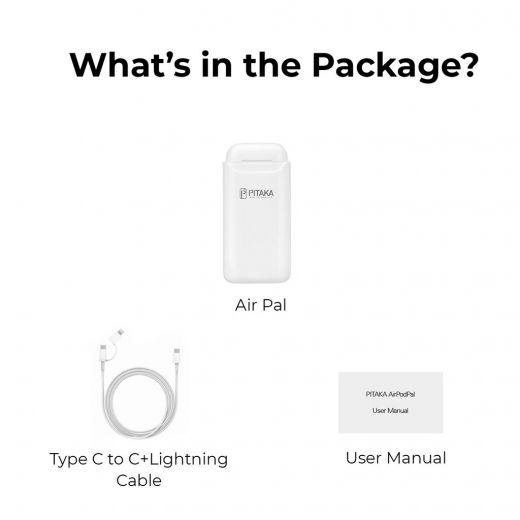 Чохол Pitaka Air Pal Essential White для AirPods